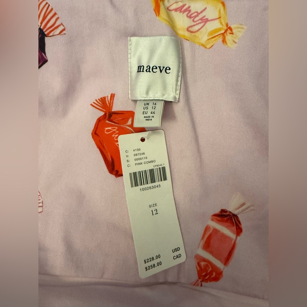 Maeve Candy Printed Buttondown Mini Dress - Picture 14 of 14